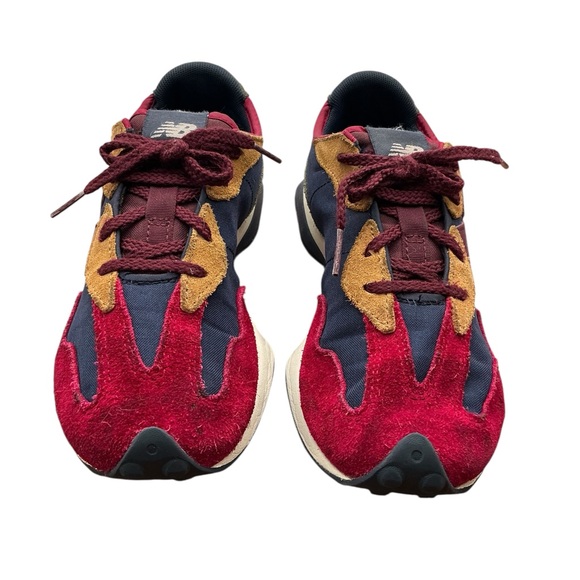 New Balance Kids' the intelligent choice 327 Burgundy and Tan Sneakers size - Picture 1 of 6